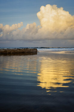 Fine Art Photography of ripples by the beach by Andre Donawa