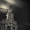 Fine art black and white photograph of building, Cuba by Andre Donawa.